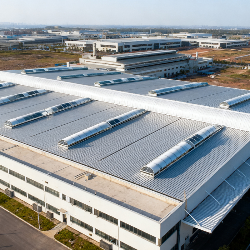 Arched Side-Opening Smoke Ventilation Skylight