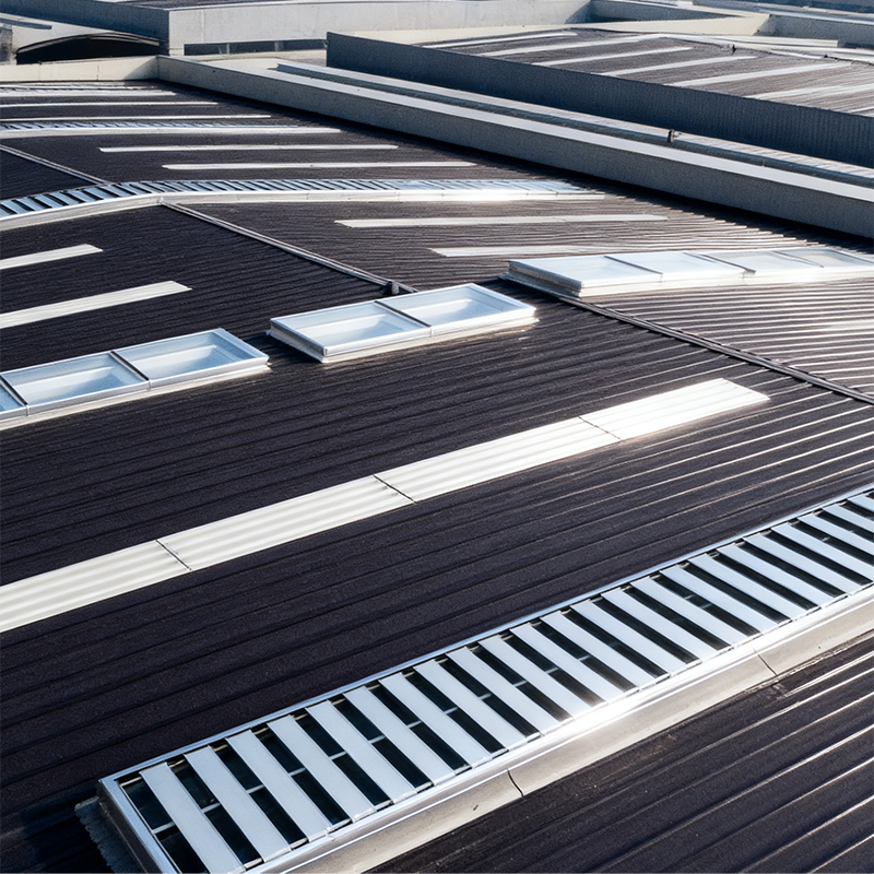 Modular Matrix Low-Profile Roof Ventilator